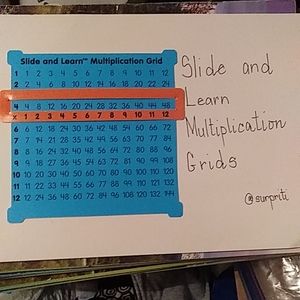 NWT Slide and Learn Multiplication Grid